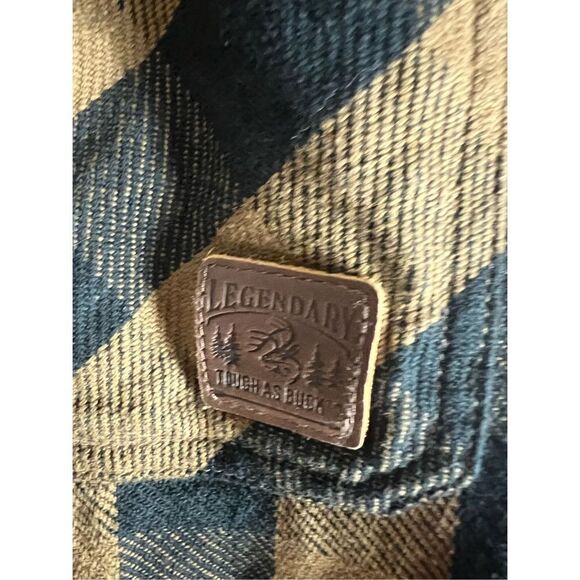 Legendary Tough As a Buck Mens Button Up Shirt L - Picture 2 of 5